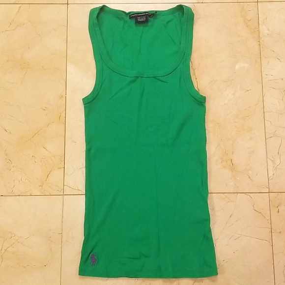 Ralph Lauren Tops - Ralph Lauren Sport Ribbed Green Tank Top